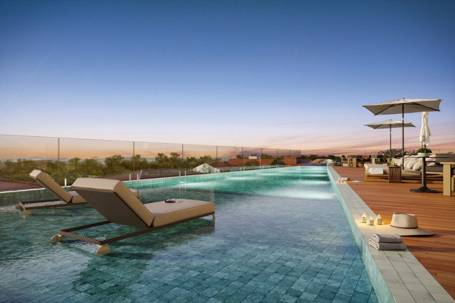 PISCINA COM VISTA PANORÂMICA